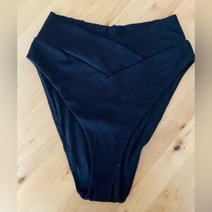 aerie ribbed crossover high waisted bottoms